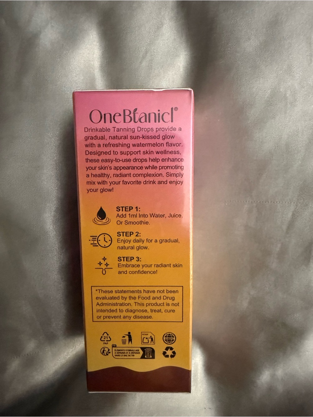 Drinkable Tanning Drops - Pink/Orange - Picture 2 of 5